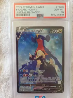 GARCHOMP V 2022 POKEMON SWSH FA ASTRAL RADIANCE #TG23 PSA GEM MINT 10 - Image 1