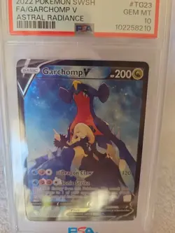 GARCHOMP V 2022 POKEMON SWSH FA ASTRAL RADIANCE #TG23 PSA GEM MINT 10 - Image 4