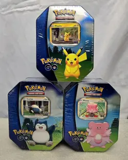 ×3 Lot POKEMON GO TINS Full Set 2022 Factory Sealed - Image 1