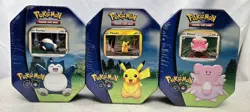 ×3 Lot POKEMON GO TINS Full Set 2022 Factory Sealed - Image 2