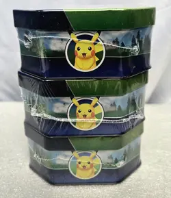 ×3 Lot POKEMON GO TINS Full Set 2022 Factory Sealed - Image 5