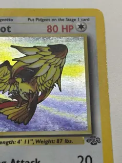 1999 Pokemon TCG Pidgeot Jungle Set 8/64 WotC 1st Edition Holo Rare LP-MP - Image 4