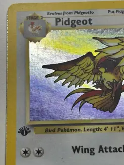 1999 Pokemon TCG Pidgeot Jungle Set 8/64 WotC 1st Edition Holo Rare LP-MP - Image 5