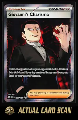 Giovanni's Charisma #197/165 Pokemon TCG SV: Scarlet & Violet 151 Ultra Rare - Image 1