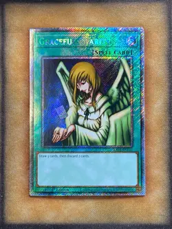 Yugioh Graceful Charity RA03-EN116 Platinum Secret Rare 1st Ed NM - Image 1
