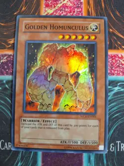 Yu-Gi-Oh! TCG Golden Homunculus World WC6-EN001 Super Rare Unlimited NM/LP - Image 1