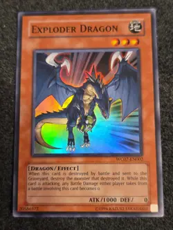 Yu-Gi-Oh! TCG Exploder Dragon WC07-EN002 Promo Unlimited Super Rare LP - Image 1
