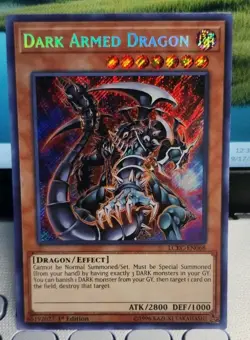 Yugioh Collector's Dark Armed Dragon LCKC-EN068 SECRET RARE +BONUS - Image 1
