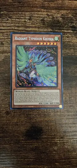 Yu-Gi-Oh Radiant Typhoon Krosea DOOD-EN015 Secret Rare Doom Of Dimensions - Image 1