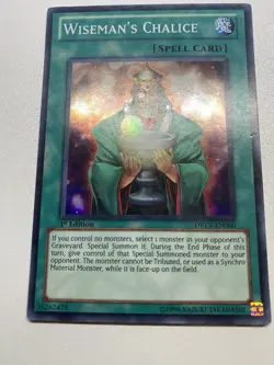Yu-Gi-Oh! Wiseman’s Chalice Super Rare 1st Edition DREV-EN060 HP - Image 1