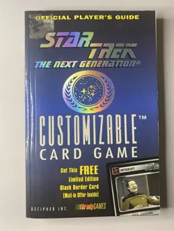 Decipher Star Trek CCG Official Player's Guide - Includes Data Laughing NM Card - Image 1