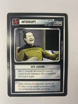 Decipher Star Trek CCG Official Player's Guide - Includes Data Laughing NM Card - Image 2