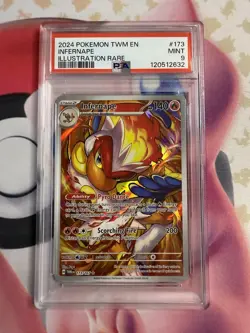 Infernape 173/167 - Twilight Masquerade - Graded PSA 9 - Pokemon Card - Image 1