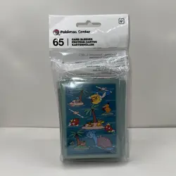 NEW - Pokemon TCG: Pokemon Sunny Sea Card Sleeves (65 Sleeves) (pokemon center) - Image 1