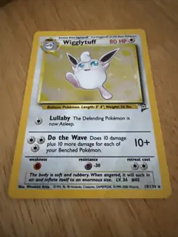 Pokemon TCG Wigglytuff Holo Rare Card 19/130 Base Set 2 - Image 2