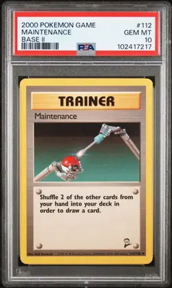 2000 Pokemon Base 2 # 112 Maintenance PSA 10 Card GEM MINT! Trusted Seller! - Image 1