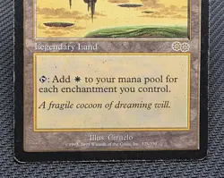 MTG Serra's Sanctum- DAMAGED -Urza's Saga Magic the Gathering Card # 325 - Image 4