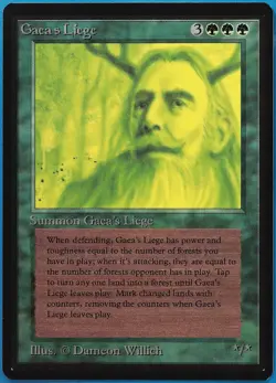 Gaea's Liege Beta MINT Green Rare MAGIC THE GATHERING CARD (ID# 508280) ABUGames - Image 1