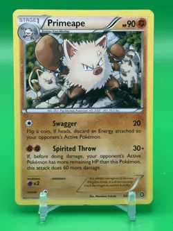 Primeape XY Steam Siege 53/114 Non Holo Rare Pokemon Card TCG Trading Card NM L9 - Image 1