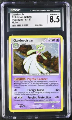 CGC 8.5 Gardevoir 2009 Platinum 8/127 Holo Pokemon Card - Image 1