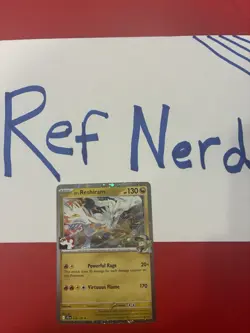 N’s Reshiram Cosmo Holo Prize Pack Stamped Series 8 Pokemon Card! - Image 1