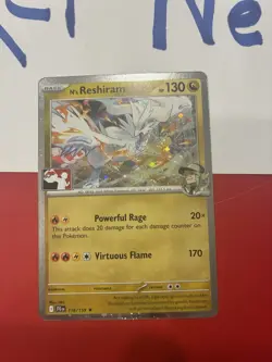 N’s Reshiram Cosmo Holo Prize Pack Stamped Series 8 Pokemon Card! - Image 3