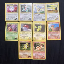 Lot of 10 Vintage Pokemon Gym Hero’s Cards WOTC LP-NM - Image 1
