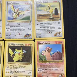 Lot of 10 Vintage Pokemon Gym Hero’s Cards WOTC LP-NM - Image 3