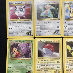 Lot of 10 Vintage Pokemon Gym Hero’s Cards WOTC LP-NM - Image 4