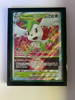 Shaymin Vstar Brilliant Stars 014/172 Jumbo Card Holo - Framed - Image 1