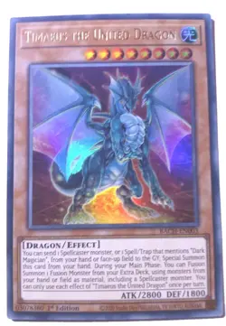 Yu-Gi-Oh! Card - Timaeus the United Dragon BACH-EN003 - 1st. Edith/Mint - Image 1