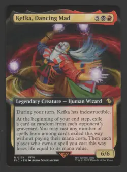 Kefka, Dancing Mad (Extended Art) (R) 0174 MTG Final Fantasy FIN - Image 1