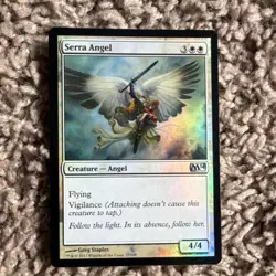 Magic: The Gathering Serra Angel Core Set 2014 M14 Foil Holo - Image 1