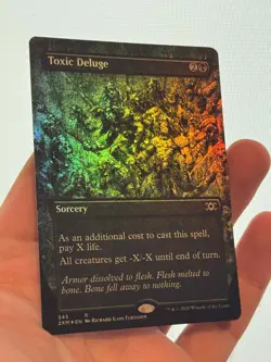 1X FOIL Toxic Deluge BORDERLESS MINT MTG Magic 2XM Double Masters RKF Art CEDH - Image 2