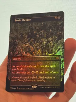 1X FOIL Toxic Deluge BORDERLESS MINT MTG Magic 2XM Double Masters RKF Art CEDH - Image 3
