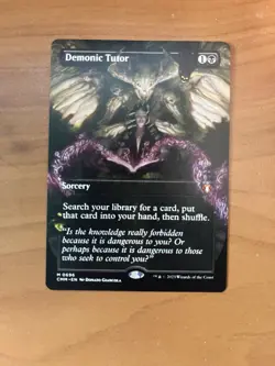 Demonic Tutor (Borderless) Commander Masters Regular - Image 1