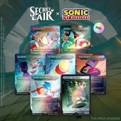MTG SEALED - Secret Lair x Sonic the Hedgehog: Turbo Gear (Rainbow Foil) - Image 1