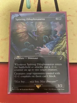 Spitting Dilophosaurus Universes Beyond: Jurassic Pikachu World Collection Foil - Image 1