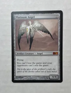 Platinum Angel X1 - Nice NM - M11 Magic 2010 Core Set MTG Magic The Gathering - Image 1