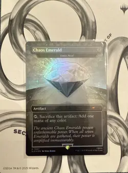 Chaos Emerald (7037) White Foil - Lotus Petal - Sonic Secret Lair - Magic MTG NM - Image 1