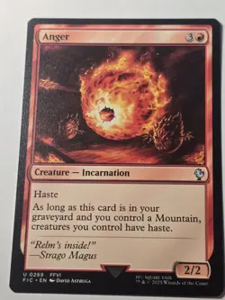 Anger - 289 - NM - Commander: FINAL FANTASY - MTG - Image 1