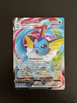 Aquana VMAX Fullart Alt Art Drachenwandel 030/203 Pokemon Karten Sammlung - Image 1