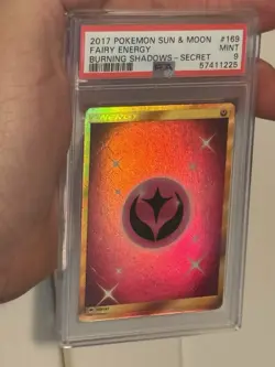 2017 Pokemon SM Burning Shadows Fairy Energy #169/147 PSA 9 - Image 1