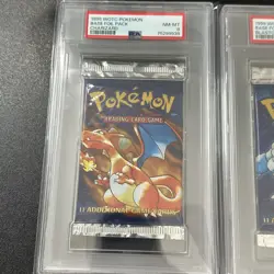 1999 WOTC Pokemon Base Foil Pack PSA 8 Charizard Blastoise Venusaur Set - Image 2