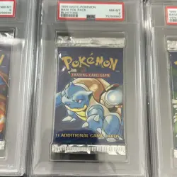 1999 WOTC Pokemon Base Foil Pack PSA 8 Charizard Blastoise Venusaur Set - Image 3