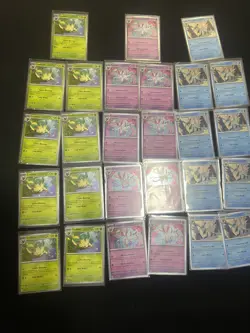 Pokemon Prismatic Evolutions Tech Sticker Black Star Promo Set of 3 170 171 172 - Image 1