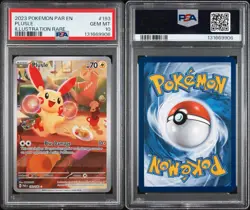 Pokemon Paradox Rift Plusle 193/182 SV04 Full Art PSA 10 - Image 3