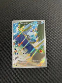 Pokemon TCG Oshawott 105/086 Mint Condition, White Flare Illustration Rare - Image 1