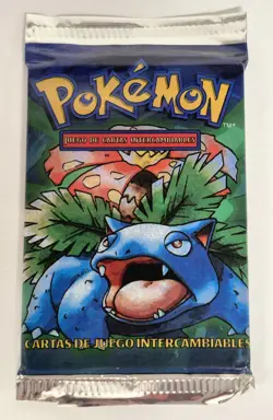 Pokemon BASE SET BOOSTER PACK - SPANISH - FACTORY SEALED - VENUSAUR - Image 1