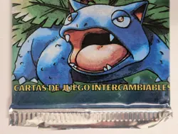 Pokemon BASE SET BOOSTER PACK - SPANISH - FACTORY SEALED - VENUSAUR - Image 3